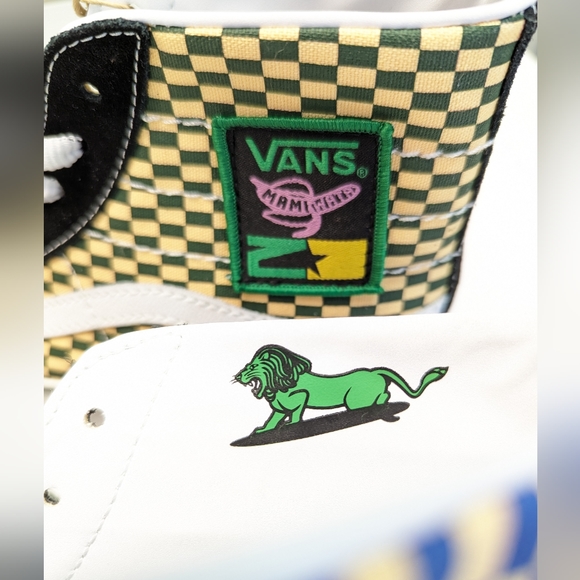 Vans x MAMI WATA SK8-Hi 138 Decon VR3 Rumble in The Jungle Suede Shoes Women 11 - Picture 6 of 10